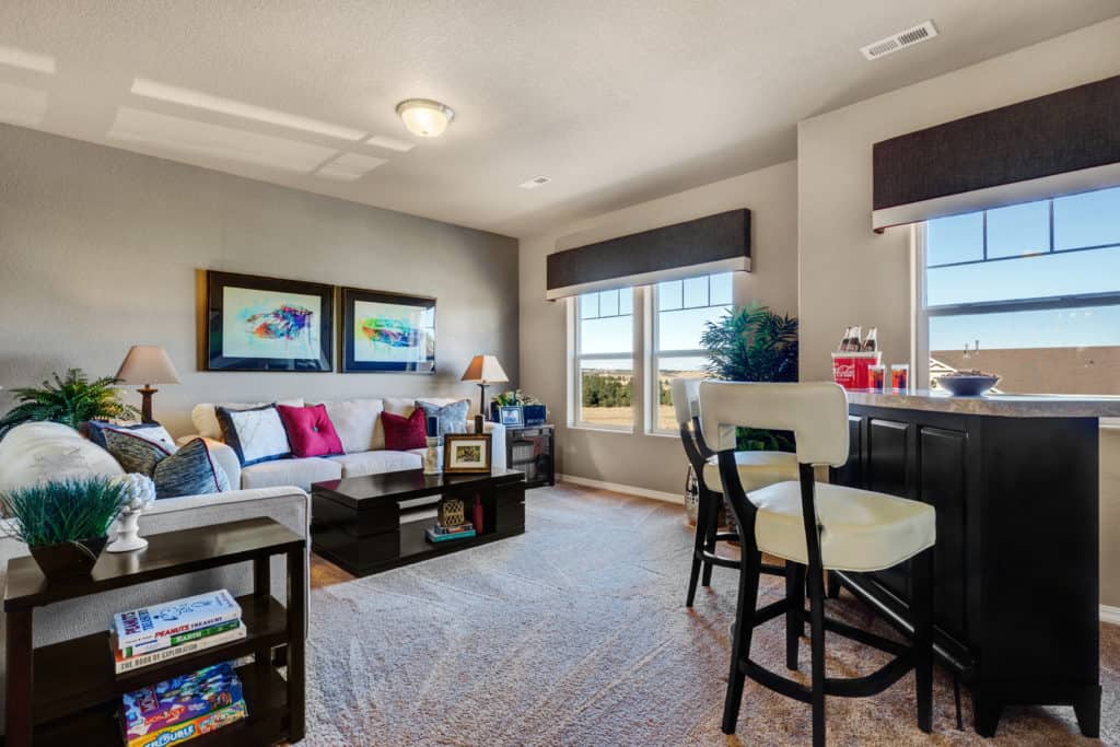 a photo of interior design loft