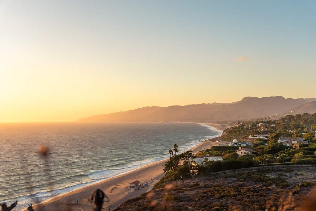 a photo of a california beach